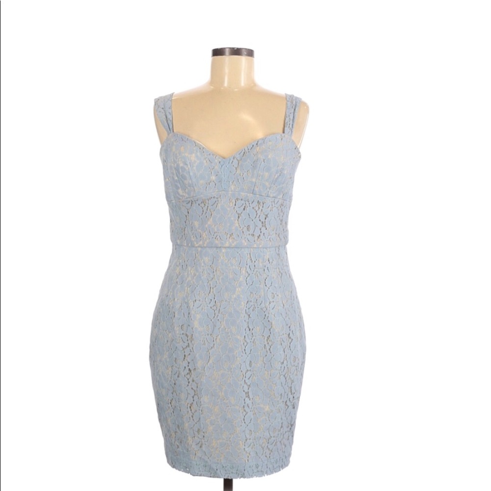 Single Los Angeles Light Blue Lace Dress Sz 8